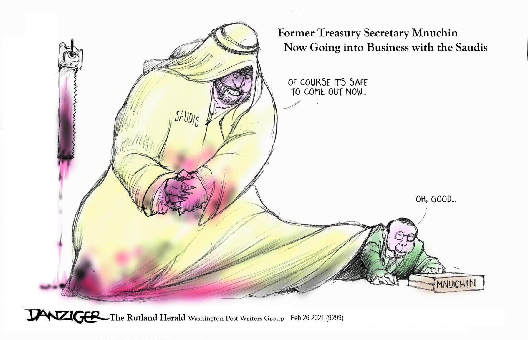Jeff Danziger cartoon